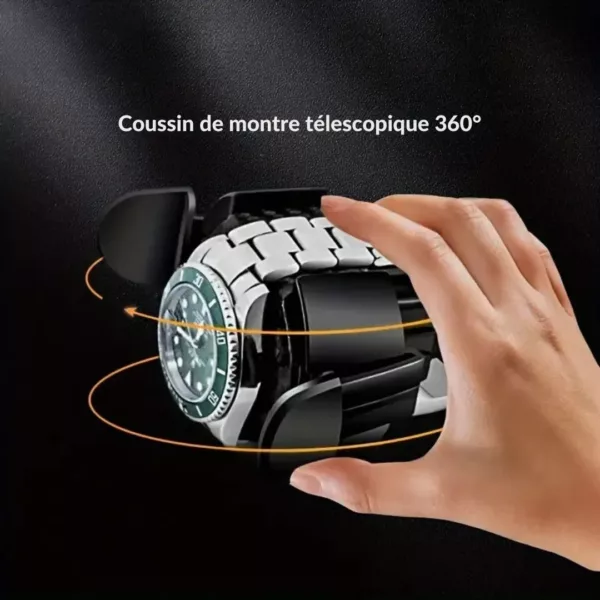 Remontoir montre vertical compact métal – Design élégant et gain de place – Mécanisme automatique silencieux – Image 6