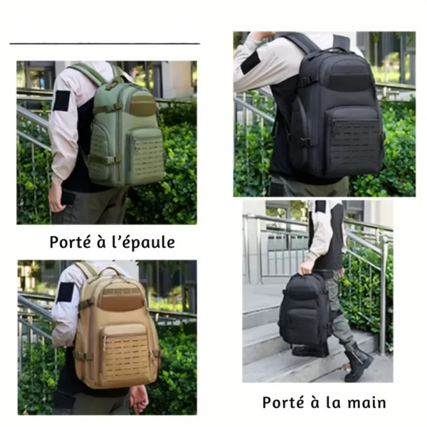 Sac à dos militaire respirant voyage – Ultra résistant et confortable pour randonnées et aventures extrêmes – Image 6