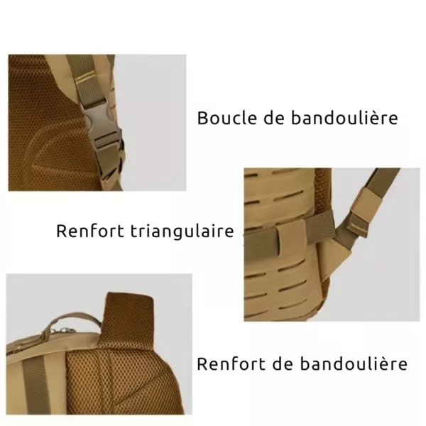 Sac à dos militaire respirant voyage – Ultra résistant et confortable pour randonnées et aventures extrêmes – Image 8