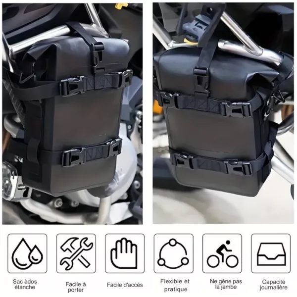 Sac à dos moto baroudeur étanche – Image 6