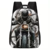 Sac à dos moto imprimé biker