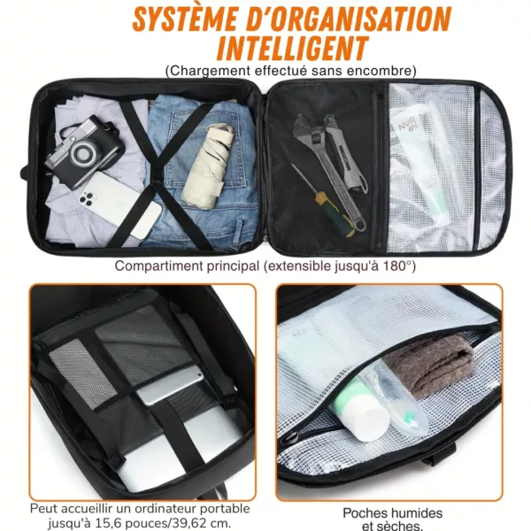 Sac à dos moto porte-casque intégré – Image 5