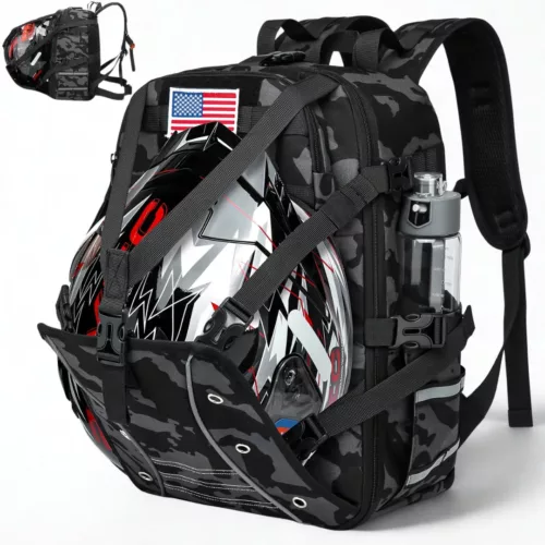 Sac à dos moto porte-casque intégré