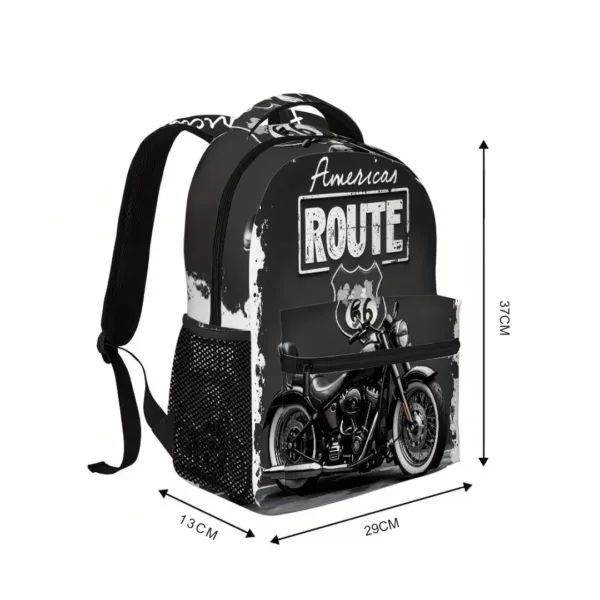 Sac à dos moto rétro américain – Image 3