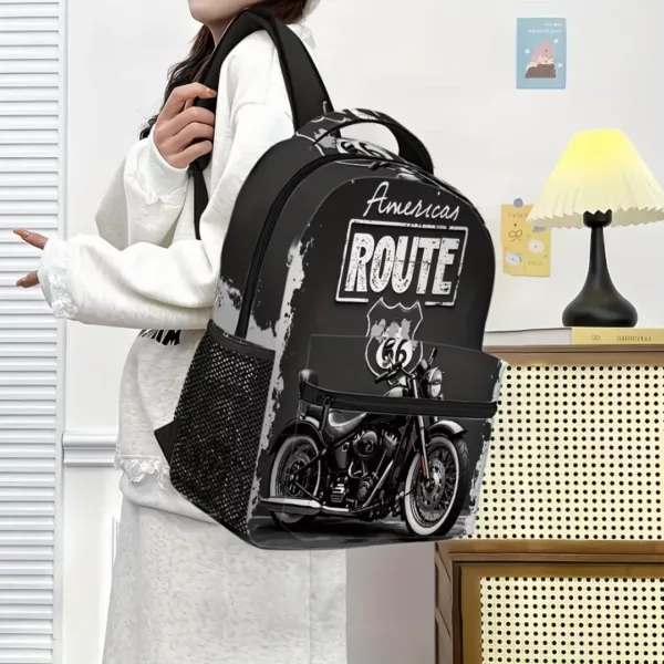 Sac à dos moto rétro américain – Image 9