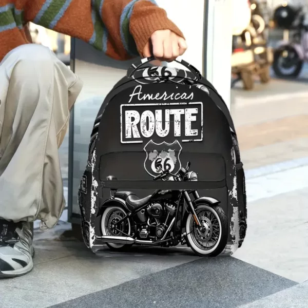 Sac à dos moto rétro américain – Image 2