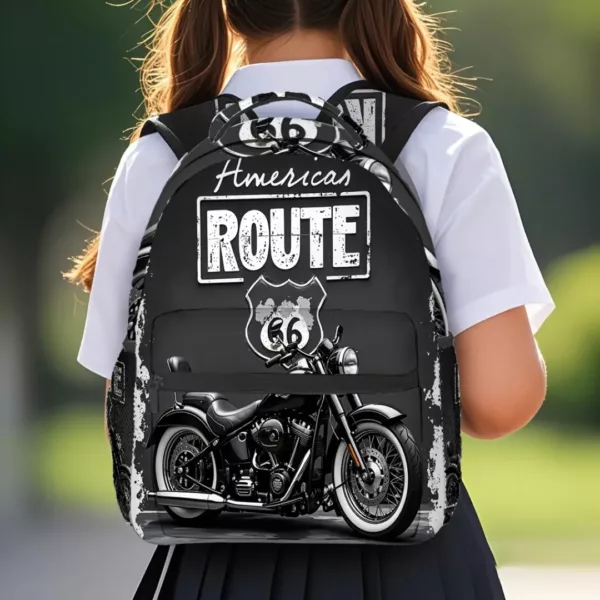 Sac à dos moto rétro américain – Image 4