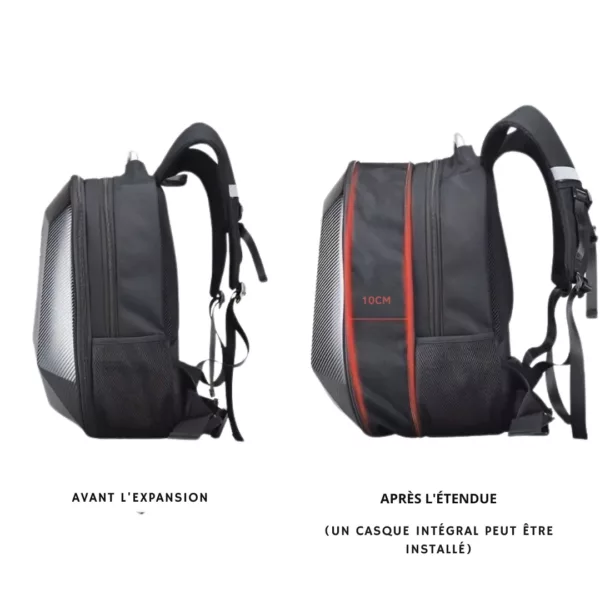 Sac à dos moto rigide ergonomique – Image 5