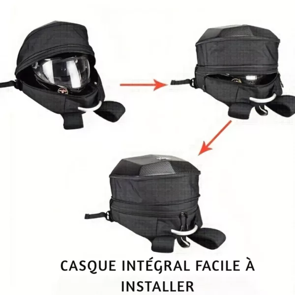 Sac à dos moto rigide ergonomique – Image 4