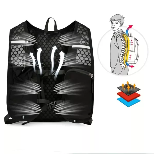 Sac à dos randonnée femme hydratation légère – Ultra confortable et respirant pour longues marches sans fatigue – Image 7