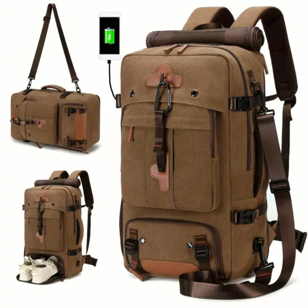 Sac à dos randonnée homme USB compartiment – Image 2