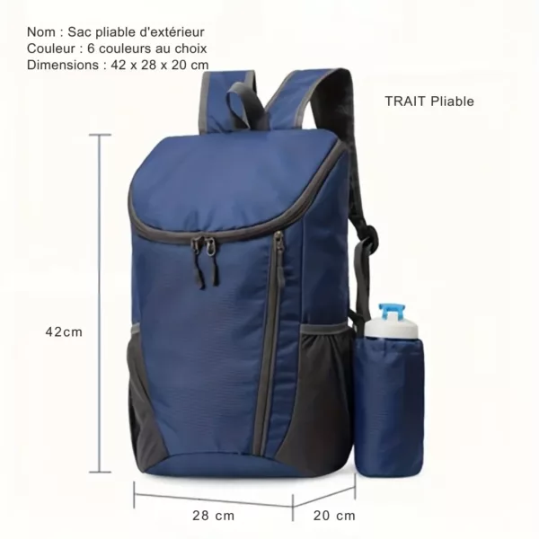 Sac à dos randonnée homme compact multisport – léger, résistant et idéal pour trekking, voyage ou aventure outdoor – Image 3