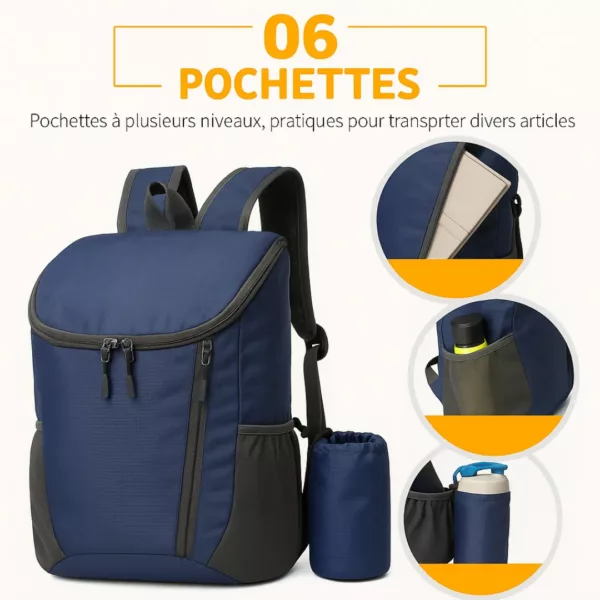 Sac à dos randonnée homme compact multisport – léger, résistant et idéal pour trekking, voyage ou aventure outdoor – Image 5