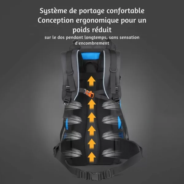 Sac à dos randonnée homme grande capacité – Image 6