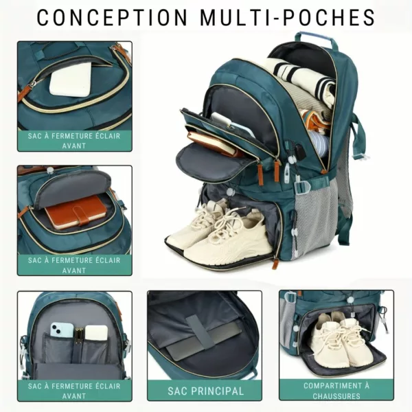 Sac à dos randonnée homme sport outdoor – Image 6