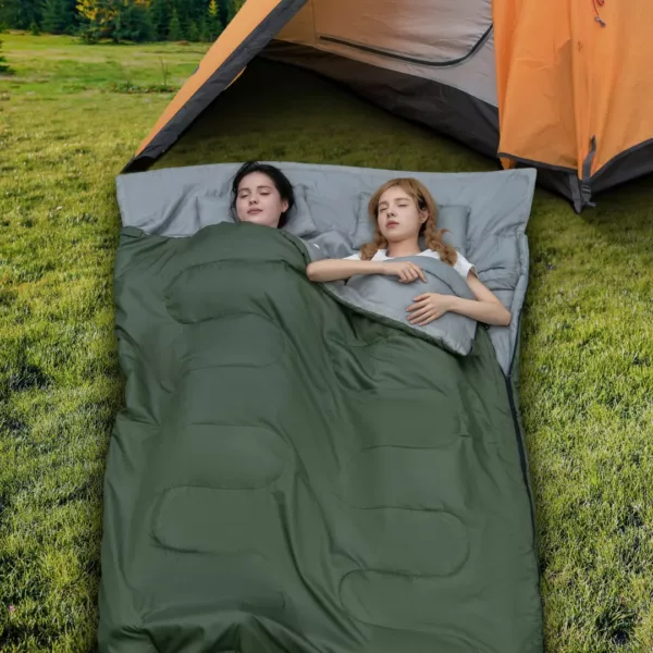 Sac de couchage double camping oreillers – Image 4