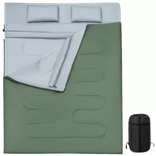 Sac de couchage double camping oreillers