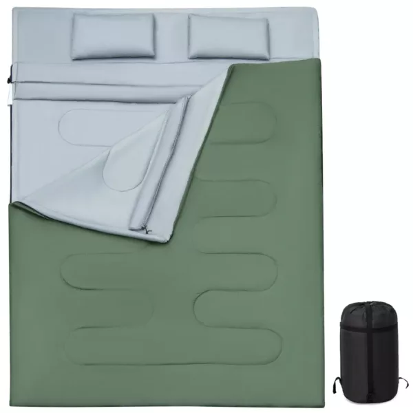 Sac de couchage double camping oreillers