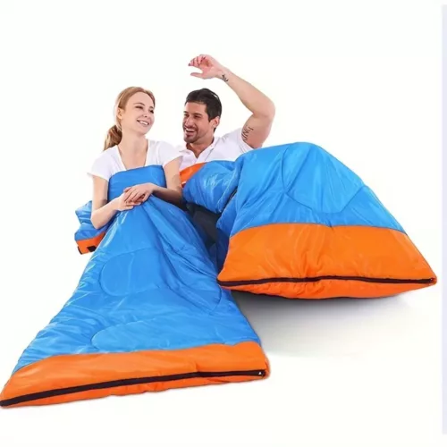 Sac de couchage double chaud portable