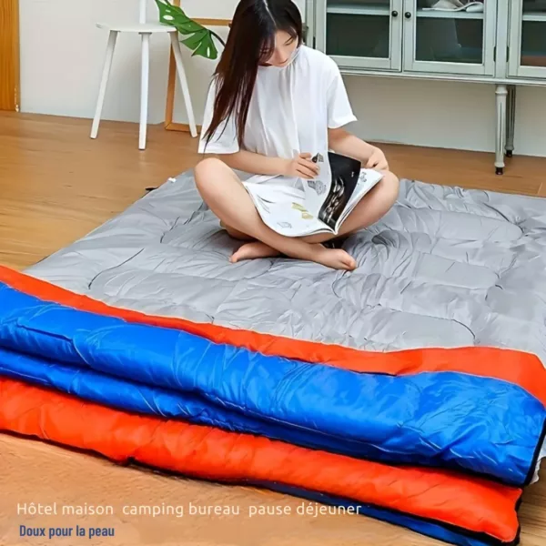 Sac de couchage double épais transportable – Image 9