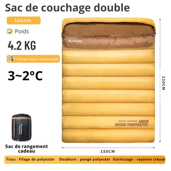 Sac de couchage double isolant extérieur – Image 6