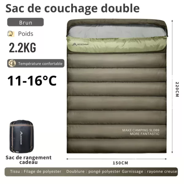 Sac de couchage double isolant extérieur – Image 5