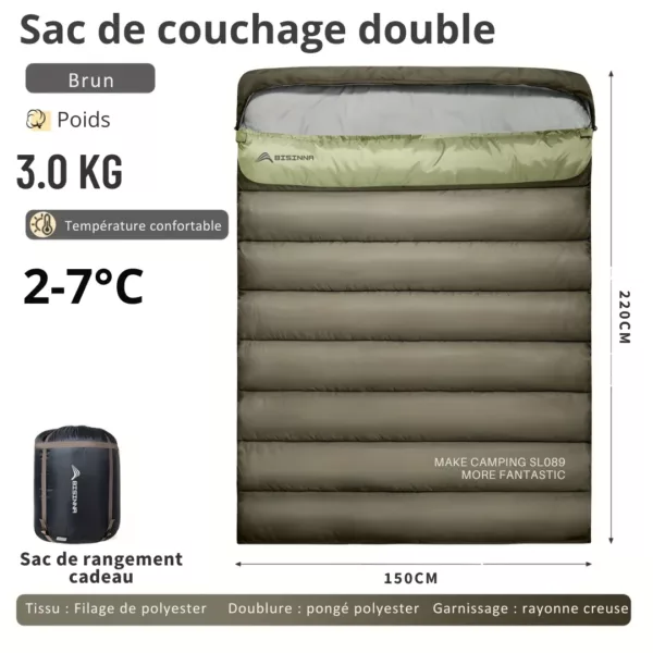 Sac de couchage double isolant extérieur – Image 4