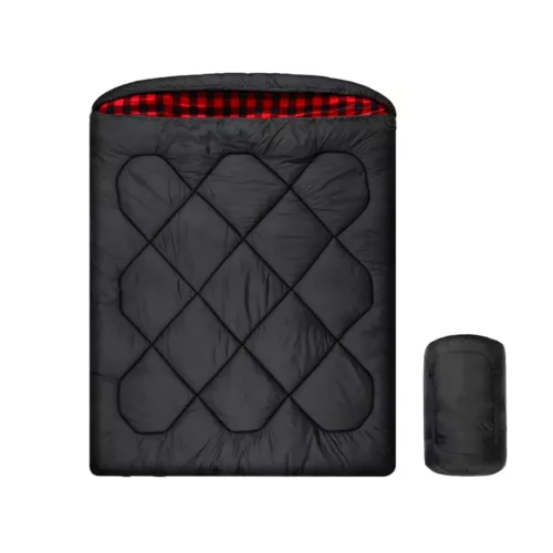 Sac de couchage double rectangulaire chaud