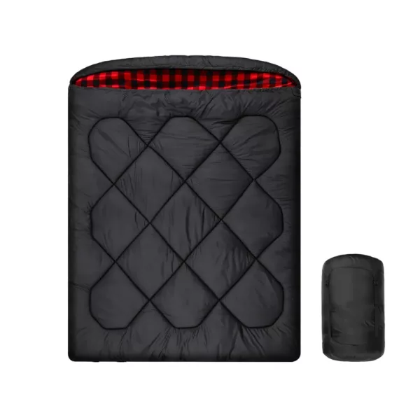 Sac de couchage double rectangulaire chaud