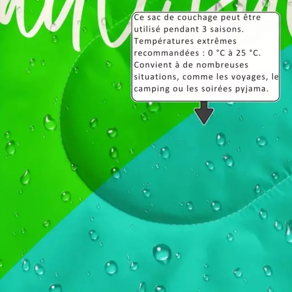 Sac de couchage enfant arc-en-ciel – Douillet et coloré pour des nuits paisibles en camping ou à la maison – Image 5
