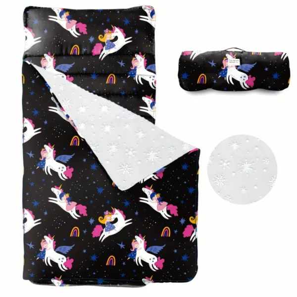Sac de couchage enfant compact voyage – léger et chaud pour nuits confortables en camping ou chez les amis – Image 2