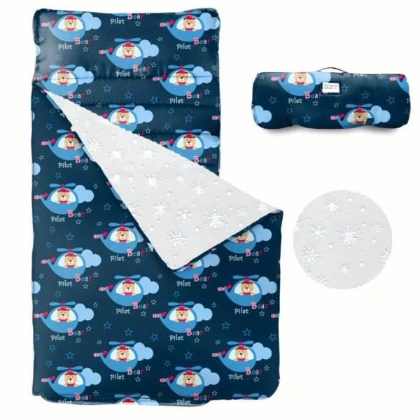 Sac de couchage enfant compact voyage – léger et chaud pour nuits confortables en camping ou chez les amis – Image 5