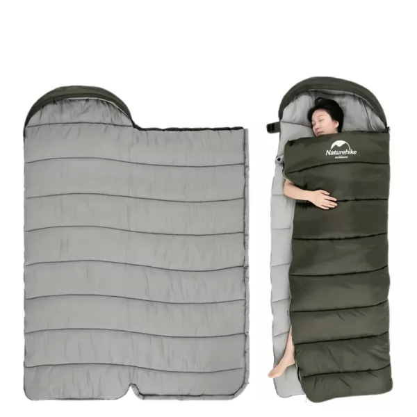 Sac de couchage isolant avec capuche – Confort thermique extrême pour nuits froides en plein air – Image 2