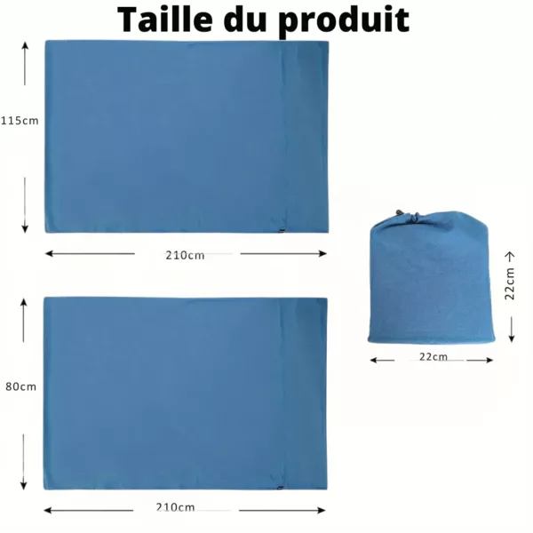Sac de couchage léger avec bouton – Image 3