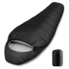 Sac de couchage momie extérieur léger – Ultra chaud et compact pour nuits confortables en camping
