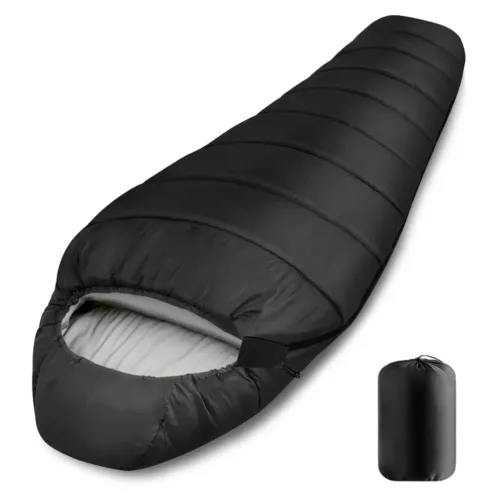 Sac de couchage momie extérieur léger – Ultra chaud et compact pour nuits confortables en camping