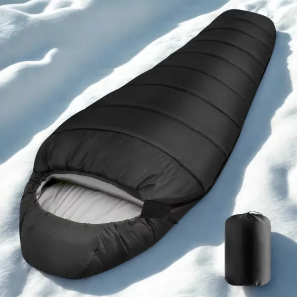 Sac de couchage momie extérieur léger – Ultra chaud et compact pour nuits confortables en camping – Image 2
