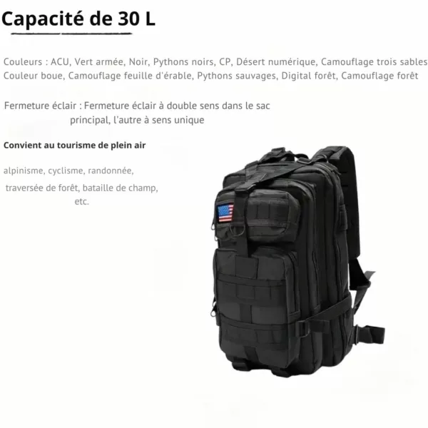 Sac militaire 30L tactique compact – Image 7