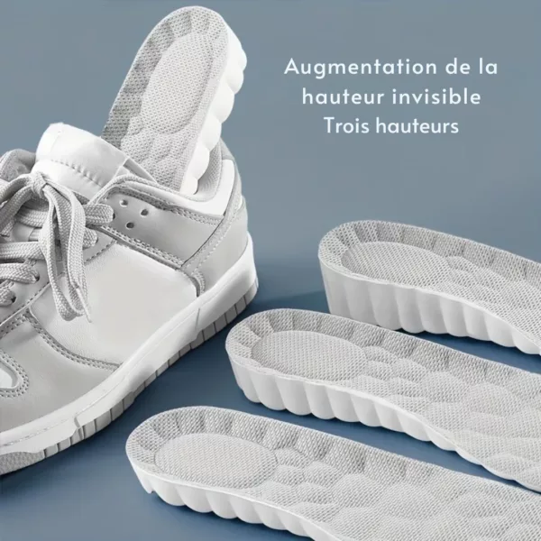 Semelle amortissante discrète gain taille – Rehausse la silhouette, absorbe les chocs, confort invisible au quotidien – Image 2