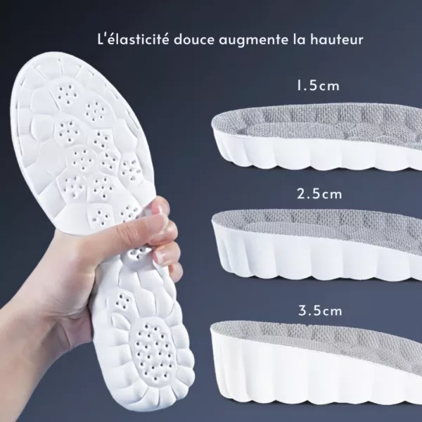 Semelle amortissante discrète gain taille – Rehausse la silhouette, absorbe les chocs, confort invisible au quotidien – Image 7