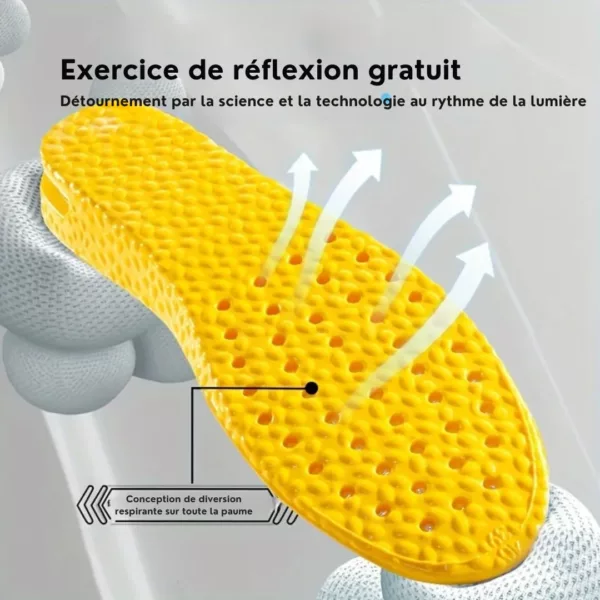 Semelle épaisse amortissante discrète sport – Confort ultime au quotidien – Soulage les douleurs et absorbe les chocs – Image 10