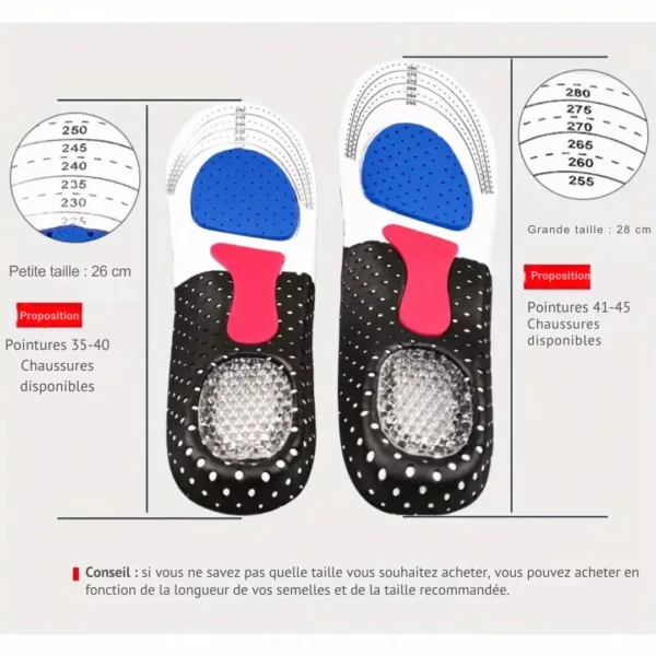 Semelle épine calcanéenne absorbeur choc – Soulagez vos talons dès la marche – Confort & amorti longue durée – Image 3