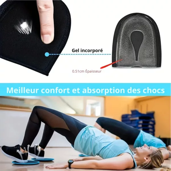 Semelle épine calcanéenne bandage gel – Soulage instantanément la douleur au talon – Confort et soutien au quotidien – Image 5