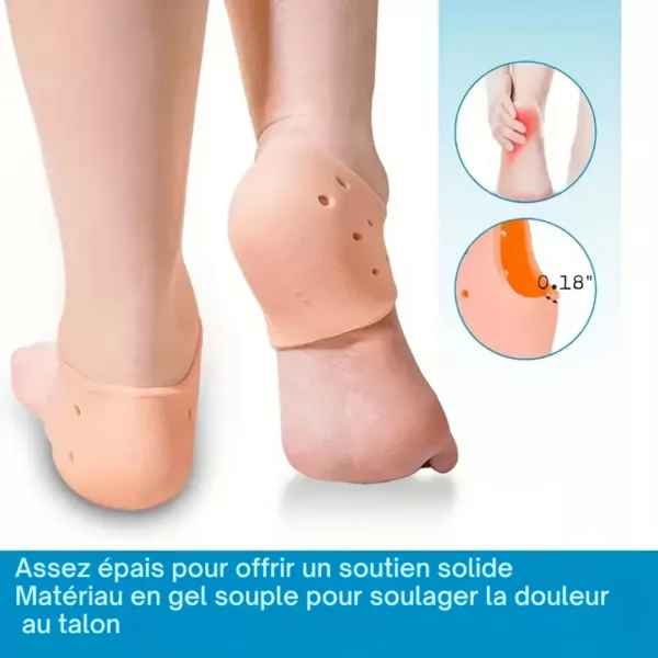 Semelle épine calcanéenne cheville souple – Soulage talon douloureux, amorti confort, marche sans douleur – Image 2