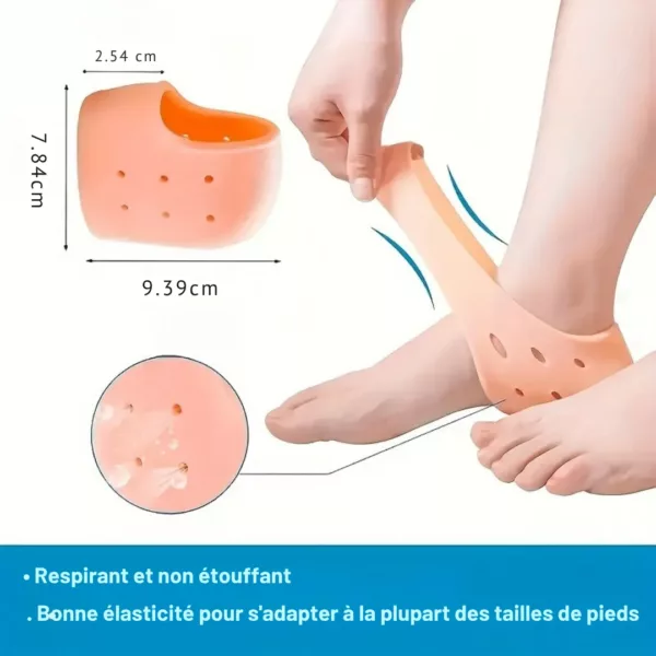 Semelle épine calcanéenne cheville souple – Soulage talon douloureux, amorti confort, marche sans douleur – Image 3