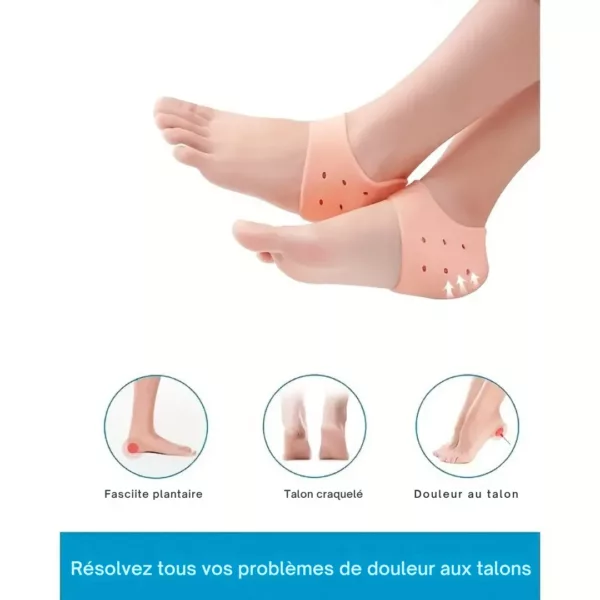 Semelle épine calcanéenne cheville souple – Soulage talon douloureux, amorti confort, marche sans douleur – Image 5
