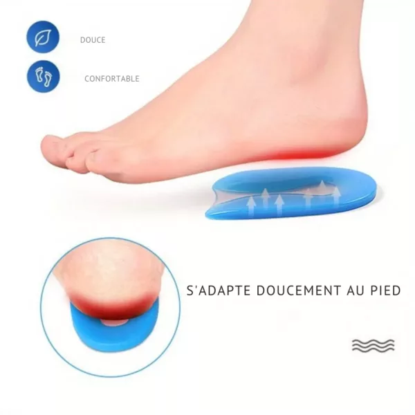 Semelle épine calcanéenne gel silicone – Image 5
