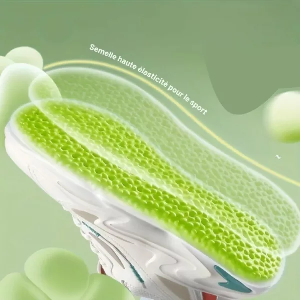 Semelle éponge respirante sport absorbante – Confort anti-transpiration pour pieds secs et frais toute la journée – Image 3
