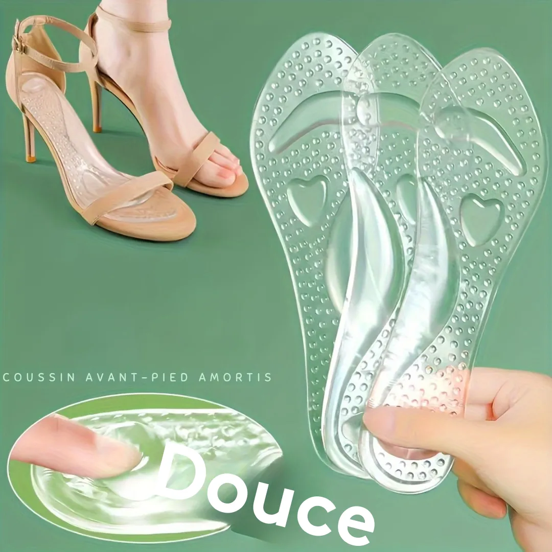 Semelle gel massage talon haut antidérapante – Confort absolu & maintien parfait toute la journée – Image 2