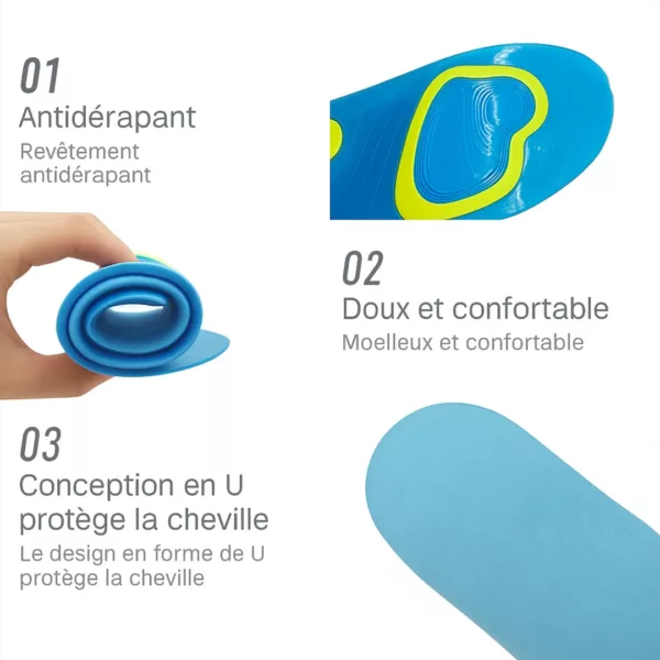 Semelle gel orthopédique sport silicone – Image 2